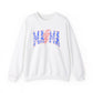 Patriotic Mama Sweatshirt, 4th of July Crewneck, Red White & Blue Band Tee Pullover for Mom