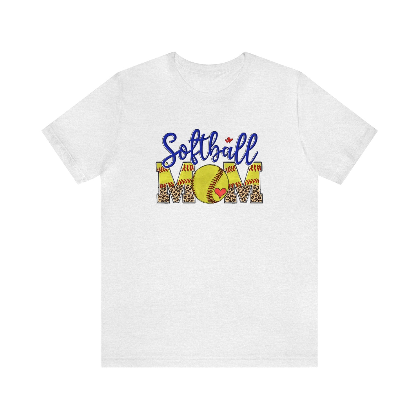 Softball Mom Tshirt, Cheetah Leopard Game Day Shirt for Softball Moms