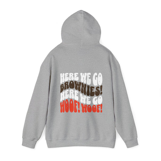 Cleveland Football Hoodie, Retro Vibes Here We Go Brownies!