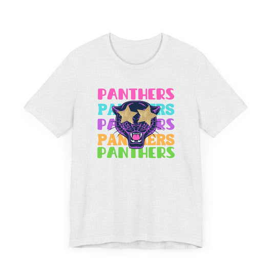 Panthers Preppy Gameday Tee, Star Eye Trendy Team Shirt