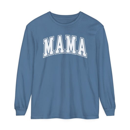 Mama Comfort Colors Long Sleeve T-Shirt, Simple Mom Shirt, Gifts For Mothers