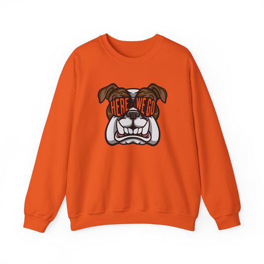 DAWG Team Sweatshirt, Bulldog Game Day Crewneck, Here we go !