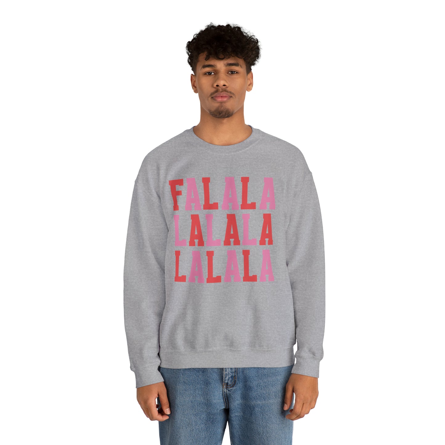 Falalalala Simple Minimalist Christmas Crewneck Sweatshirt