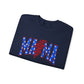 Patriotic Mama Sweatshirt, 4th of July Crewneck, Red White & Blue Band Tee Pullover for Mom