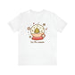 Retro Christmas Tee | Winter Snow Globe T-shirt, Pink Neutral Xmas Shirt