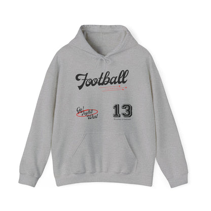 Football Gameday Hoodie, Trendy Graphic Sweatshirt , Sports Fan Gear - Unisex Hoodie, Fan Apparel, Game Day Attire, Athletic Outerwear