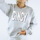 Cincinnati Varsity Style Crewneck, Cincy Gameday Sweatshirt | Reds, Bengals, Bearcats!