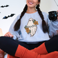 Future Ghost, Funny Halloween Crewneck Sweatshirt