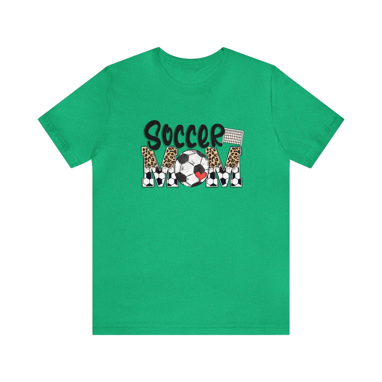 Soccer Mom Tshirt, Cheetah Leopard Soccer Momma Shirt, Game Day Tee for Moms