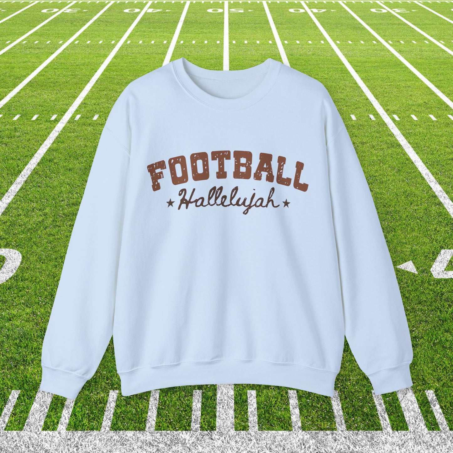Football Hallelujah Sweatshirt | Vintage Game Day Crewneck | Retro Football Sweatshirt