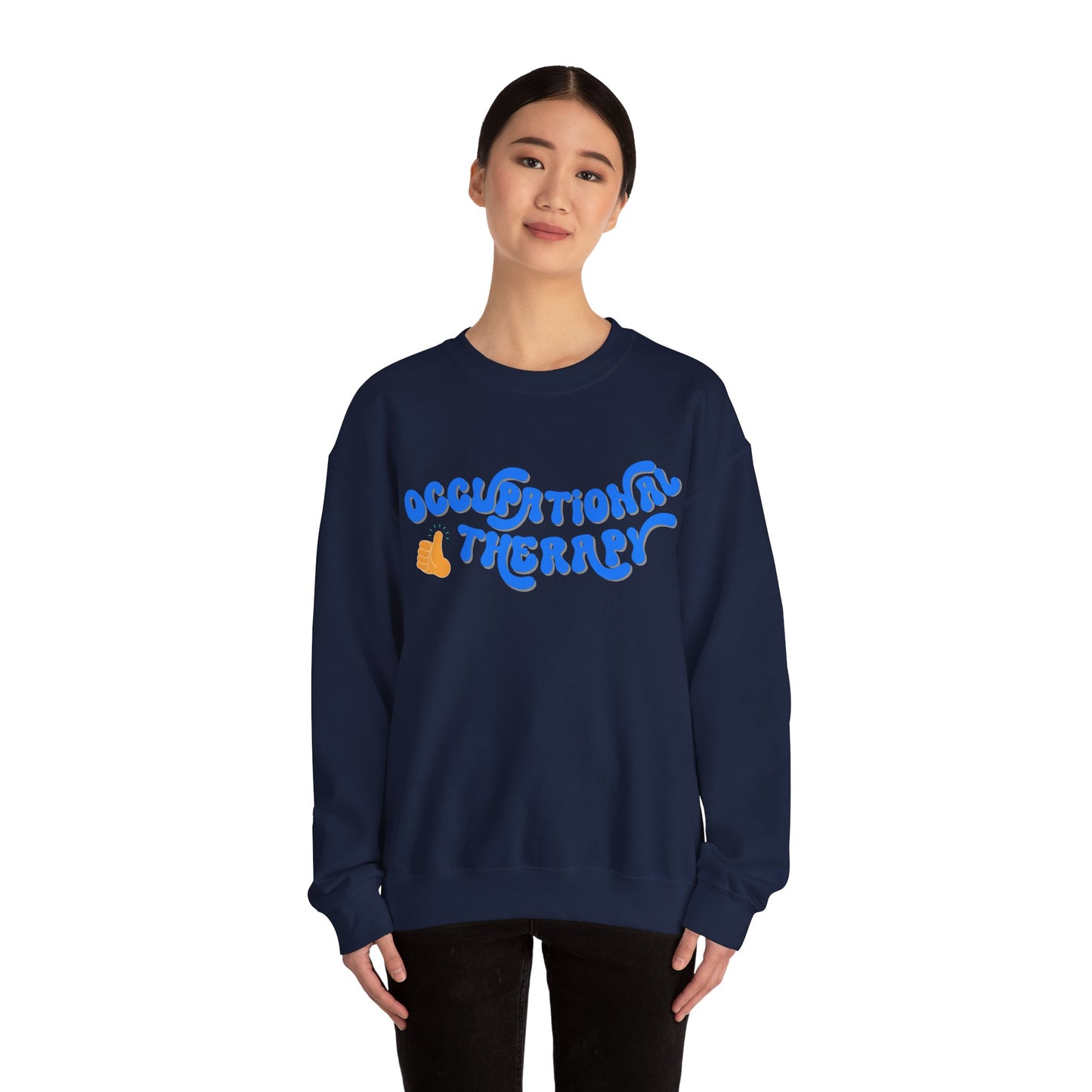 Occupational Therapist Sweatshirt, Retro Groovy Vibe OT Crewneck, Occupational Therapy OT Gifts