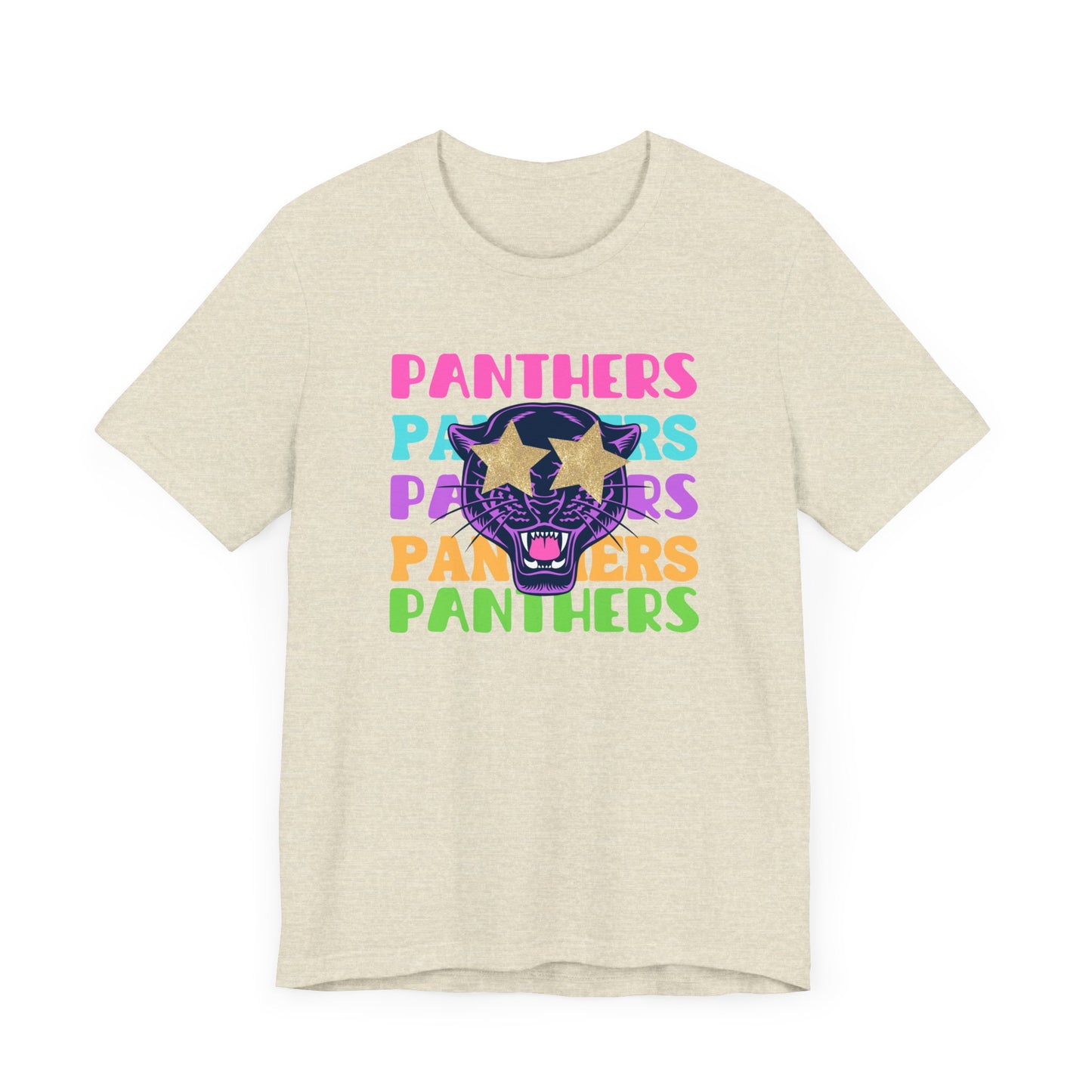 Panthers Preppy Gameday Tee, Star Eye Trendy Team Shirt