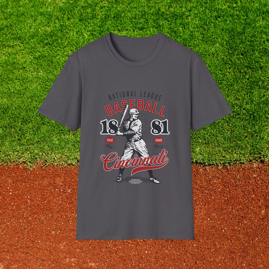 Cincinnati Baseball Tshirt, Gameday Tee for Baseball Fans