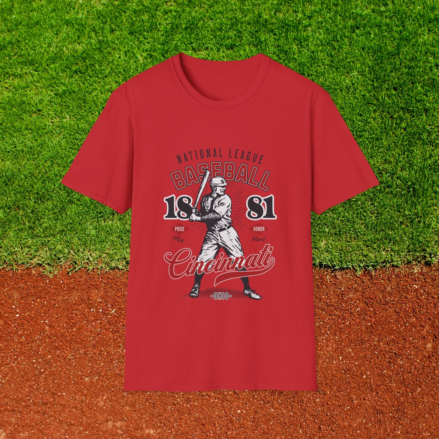 Cincinnati Baseball Tshirt, Gameday Tee for Baseball Fans