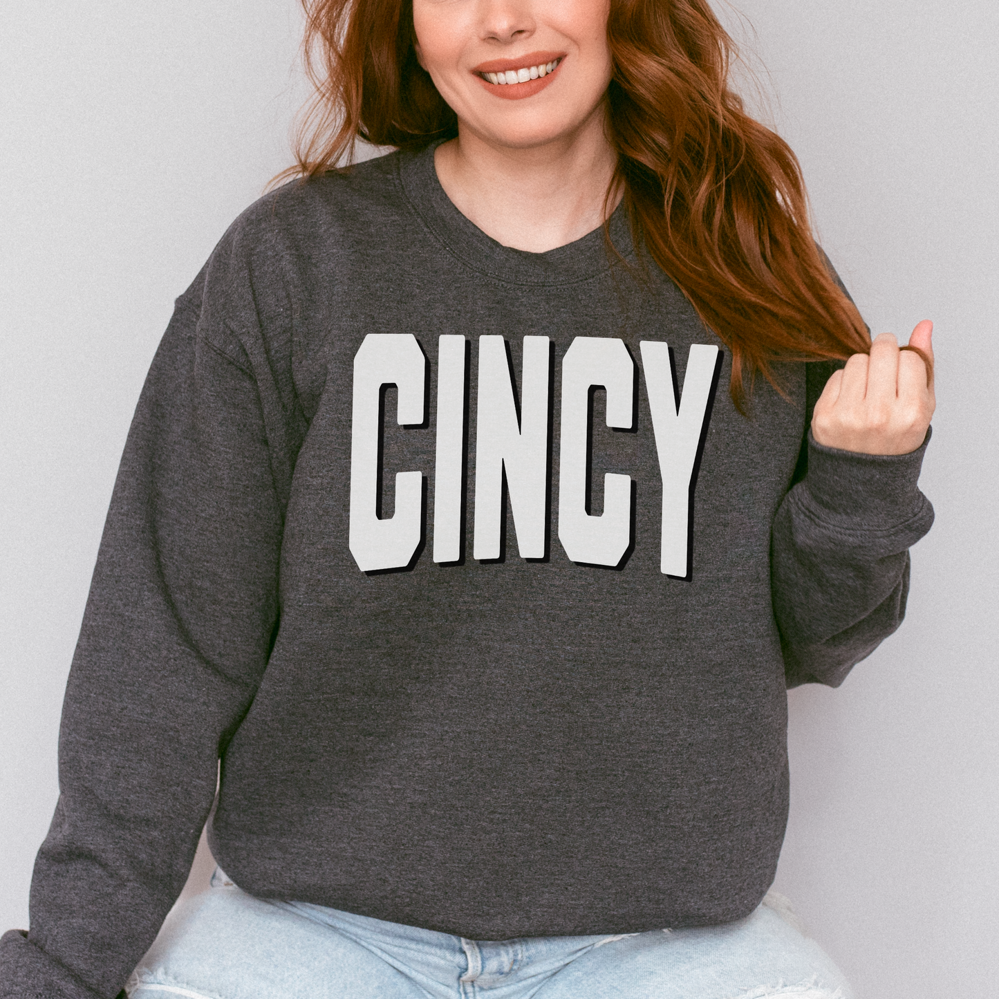 Cincinnati Varsity Style Crewneck, Cincy Gameday Sweatshirt | Reds, Bengals, Bearcats!