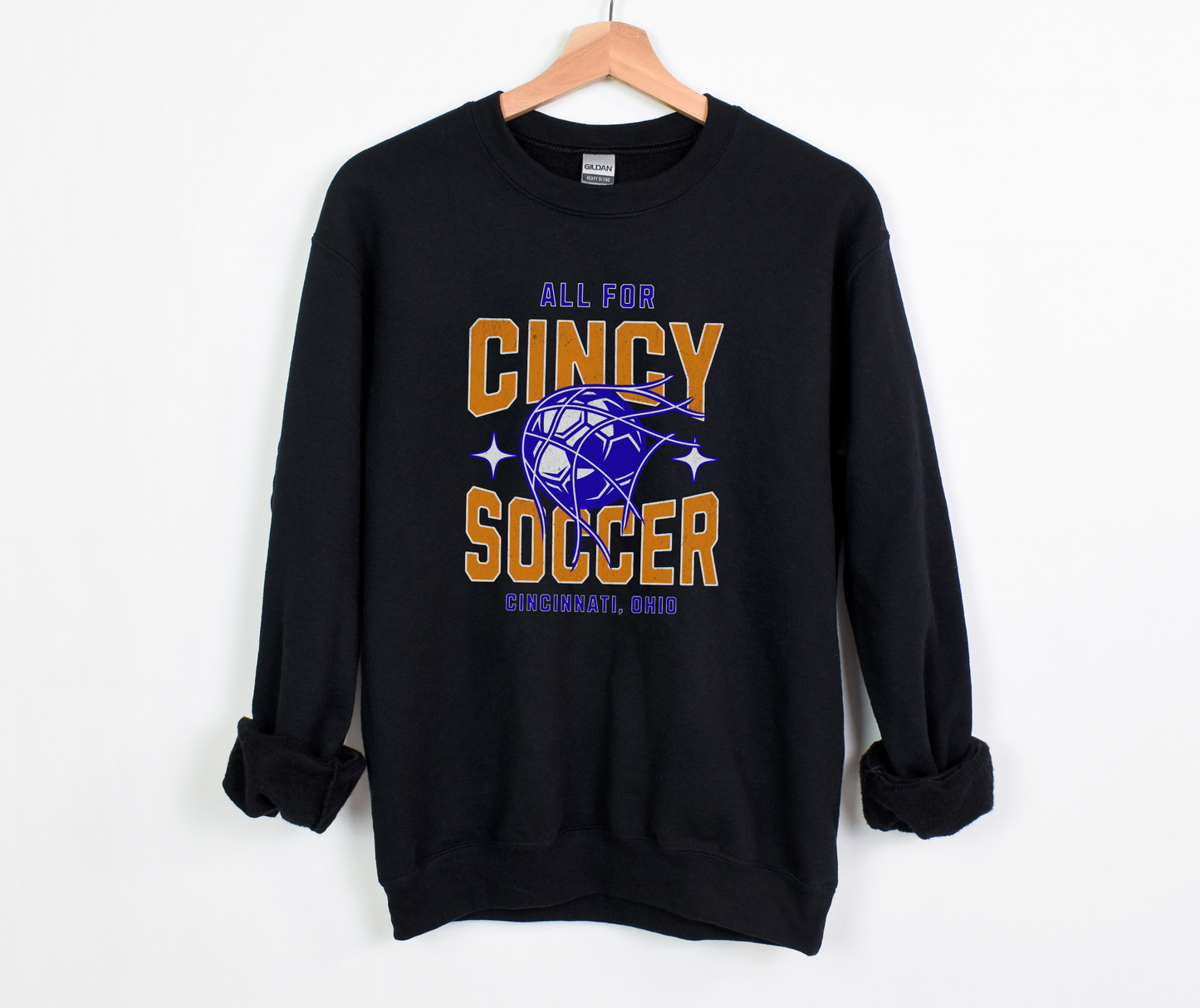 All For Cincy Soccer Crewneck Sweatshirt