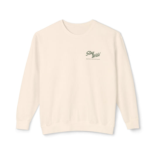 Katmai National Park Sweatshirt | Stay Wild Comfort Colors Crewneck | Granola Girl Outdoorsy Pullover