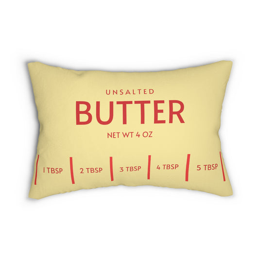 Butter Pillow, Funny Unsalted Butter Pillow, Gift for Baker, Cute Food Home Decor