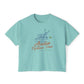 Acadia National Park Cropped Comfort Colors Tee, Maine Outdoorsy Style Women's Boxy Tee