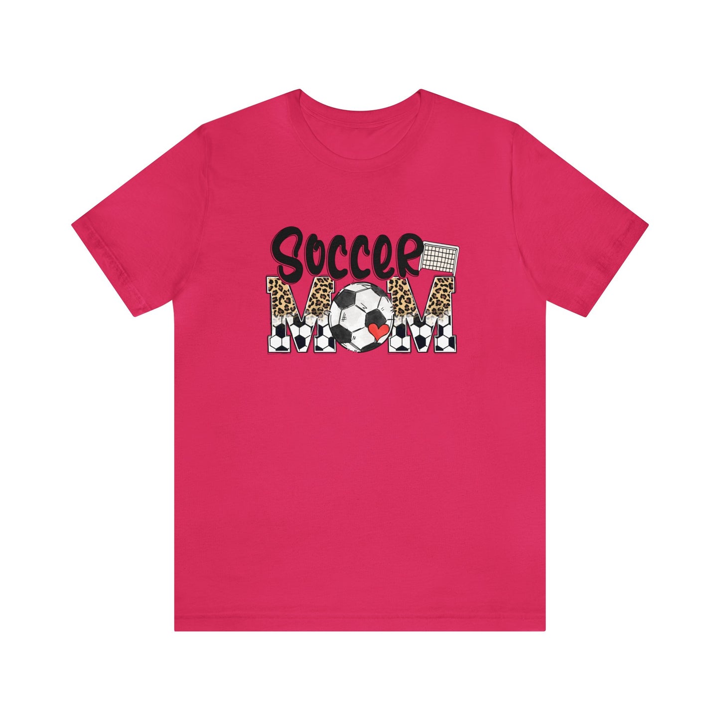 Soccer Mom Tshirt, Cheetah Leopard Soccer Momma Shirt, Game Day Tee for Moms