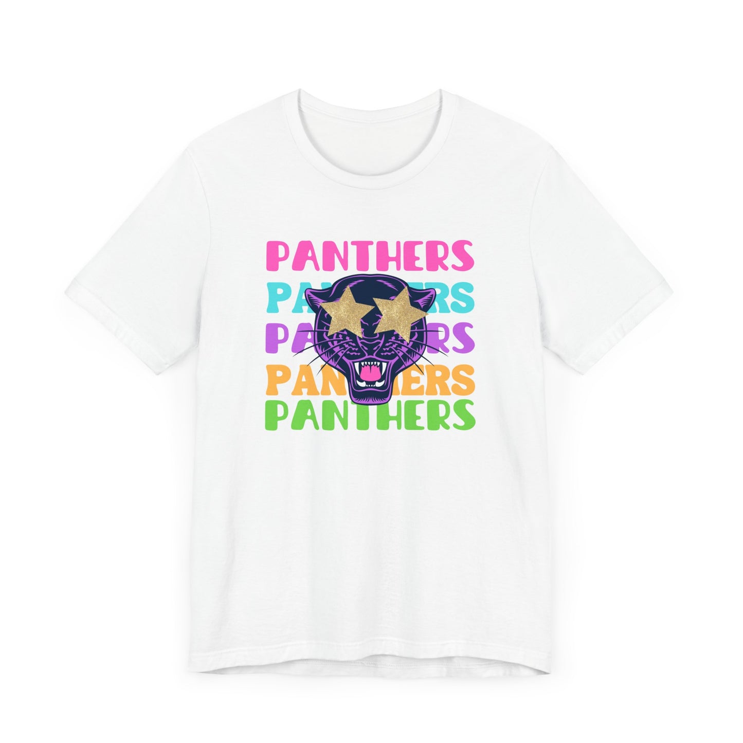 Panthers Preppy Gameday Tee, Star Eye Trendy Team Shirt