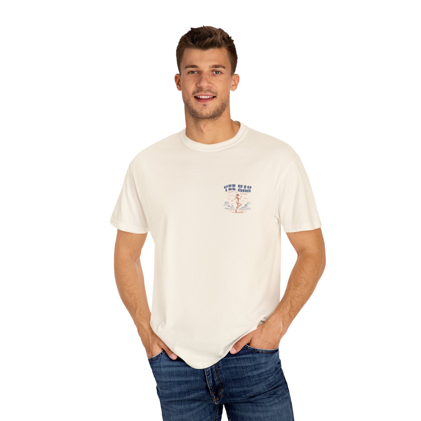 Yee Haw State of Mind, Western Comfort Colors Tee, Trendy Cowgirl Aesthetic Tshirt