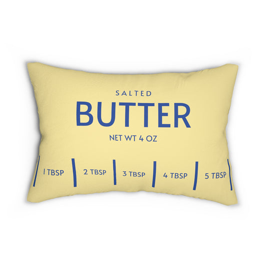 Butter Pillow, Funny Salted Butter Home Decor, Gift for Bakers, Foodies