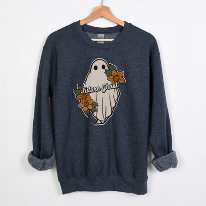 Future Ghost, Funny Halloween Crewneck Sweatshirt