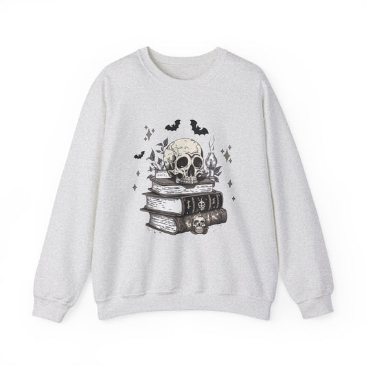 Spooky Book Sweatshirt, Dark Academia Crewneck, Halloween Reading Top