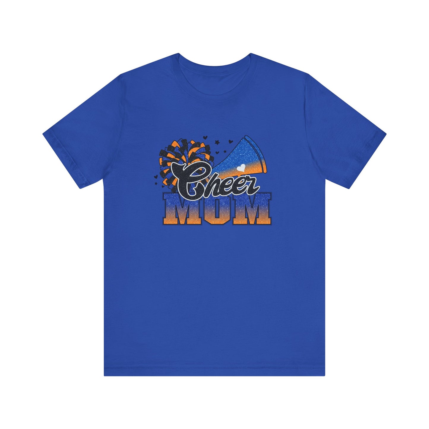 Cheer Mom Tee | Orange & Blue Cheer Mom Tshirt