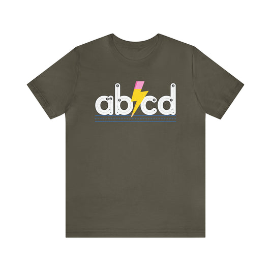 Teacher Back to School Tee, ABCD band inspired shirt,  writing teacher tshirt