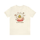 Retro Christmas Tee | Winter Snow Globe T-shirt, Pink Neutral Xmas Shirt