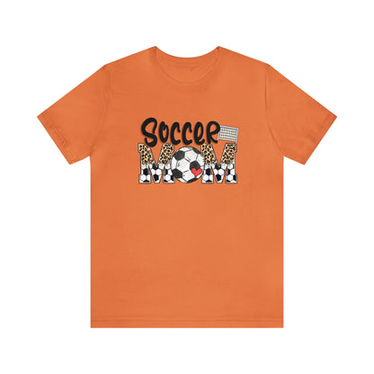 Soccer Mom Tshirt, Cheetah Leopard Soccer Momma Shirt, Game Day Tee for Moms