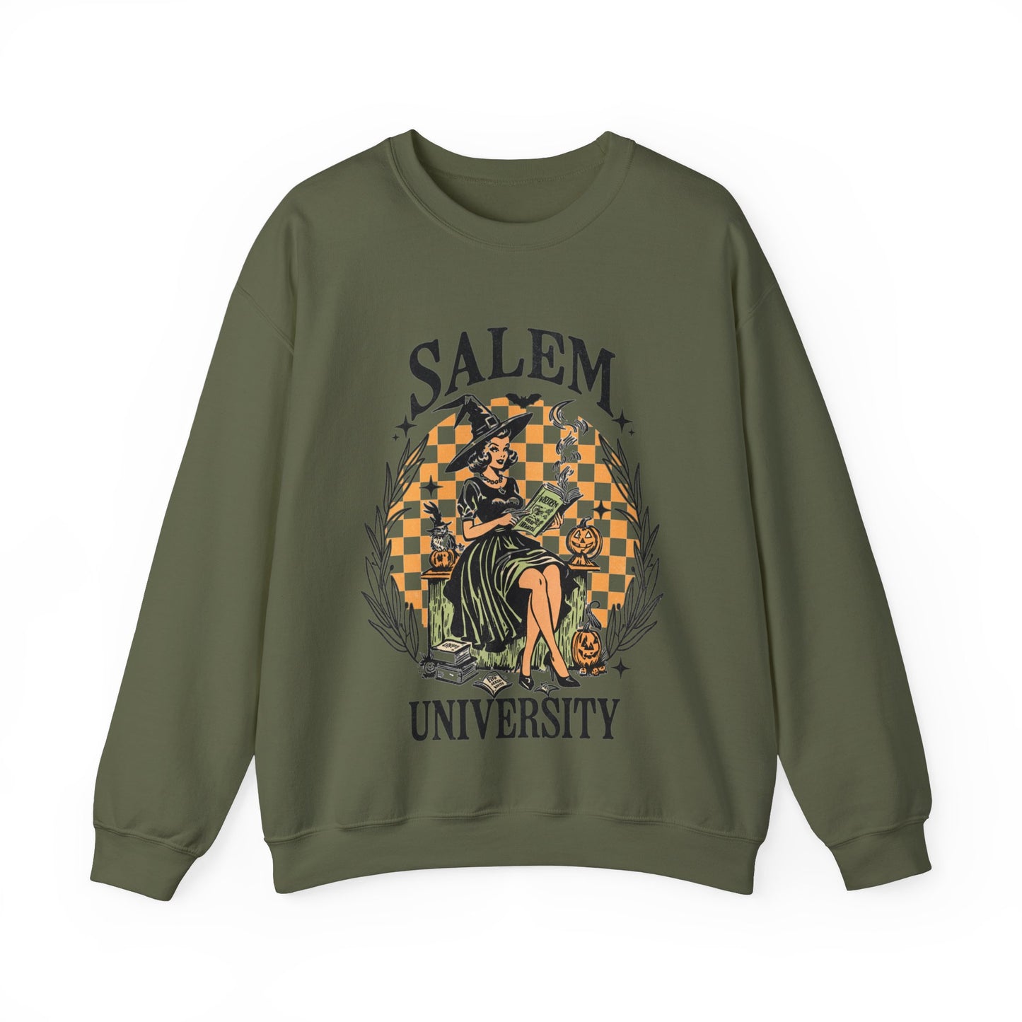 Salem University, Witchy Halloween Crewneck Sweatshirt