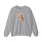 Coquette Cat Crewneck Sweatshirt, Vintage Cute Girly Kitten Pullover