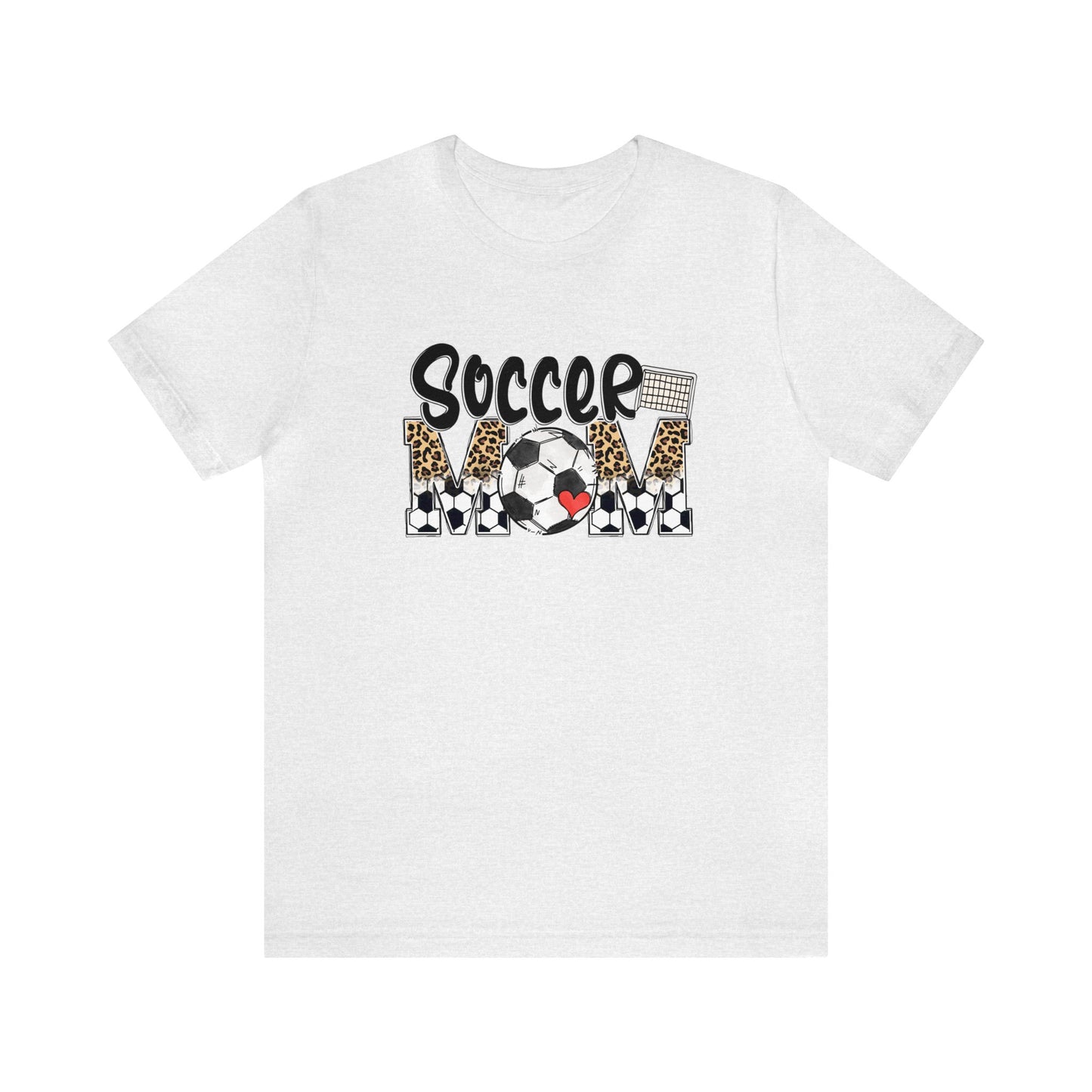 Soccer Mom Tshirt, Cheetah Leopard Soccer Momma Shirt, Game Day Tee for Moms