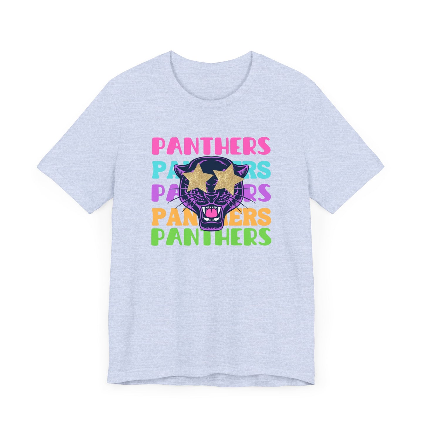 Panthers Preppy Gameday Tee, Star Eye Trendy Team Shirt