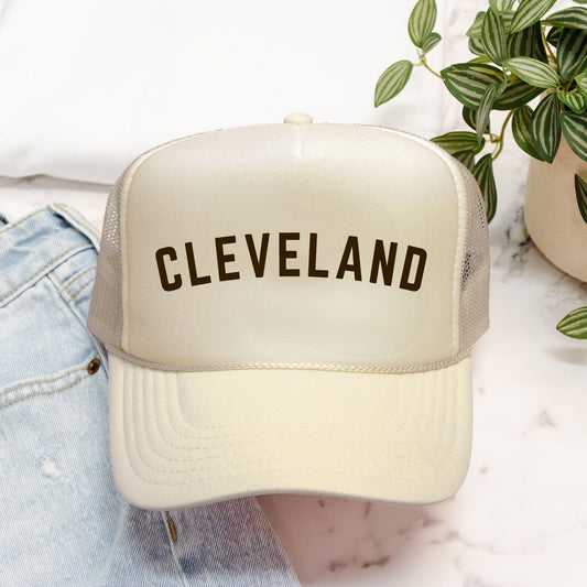 Cleveland Embroidered Trucker Hat, Game Day Style