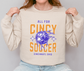 Cincinnati Soccer Orange and Blue Futbol Gameday Crewneck Sweatshirt