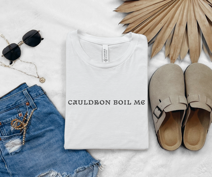 Cauldron Boil Me, Bookish Tee, Gift for Book Lover, Booktok Merch Tshirt