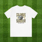 Columbus Soccer Gameday Tee With Black and Gold Soccer Ball Graphic