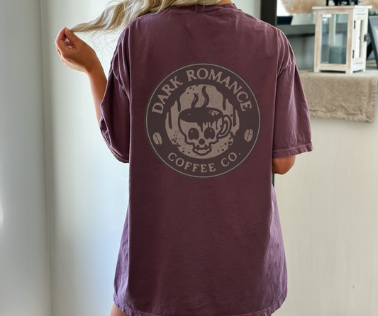 Dark Romance Comfort Colors Tee, Book Lover, Coffee Lover Tshirt, Bookish Gifts