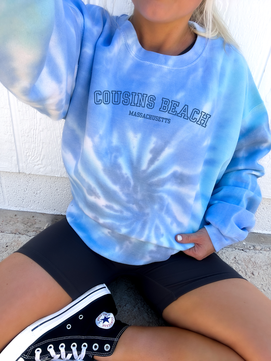 Cousins Beach Tie-Dye Crewneck
