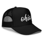 Embroidered Ohio Trucker Hat, Simple Script Ohio Foam trucker hat