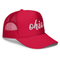 Embroidered Ohio Trucker Hat, Simple Script Ohio Foam trucker hat