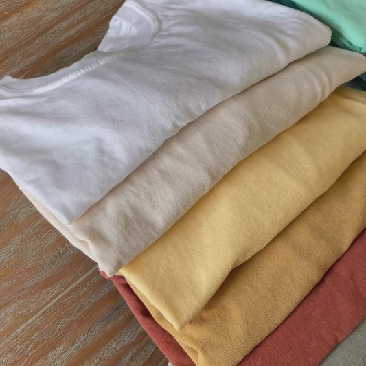 Video showing close up of comfort colors tshirt texture